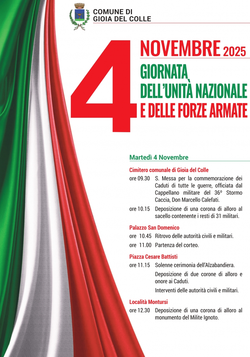 img title Giornata dell\'Unità Nazionale e delle Forze Armate - 4 novembre 2025
