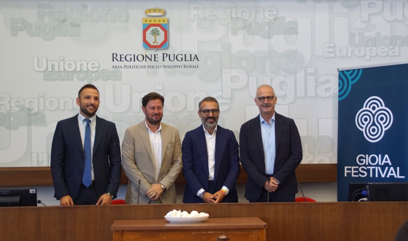 Gioia Festival: presentata l�edizione 2026 nella Sala Conferenze dell\'Assessorato all\'Agricoltura della Regione Puglia 