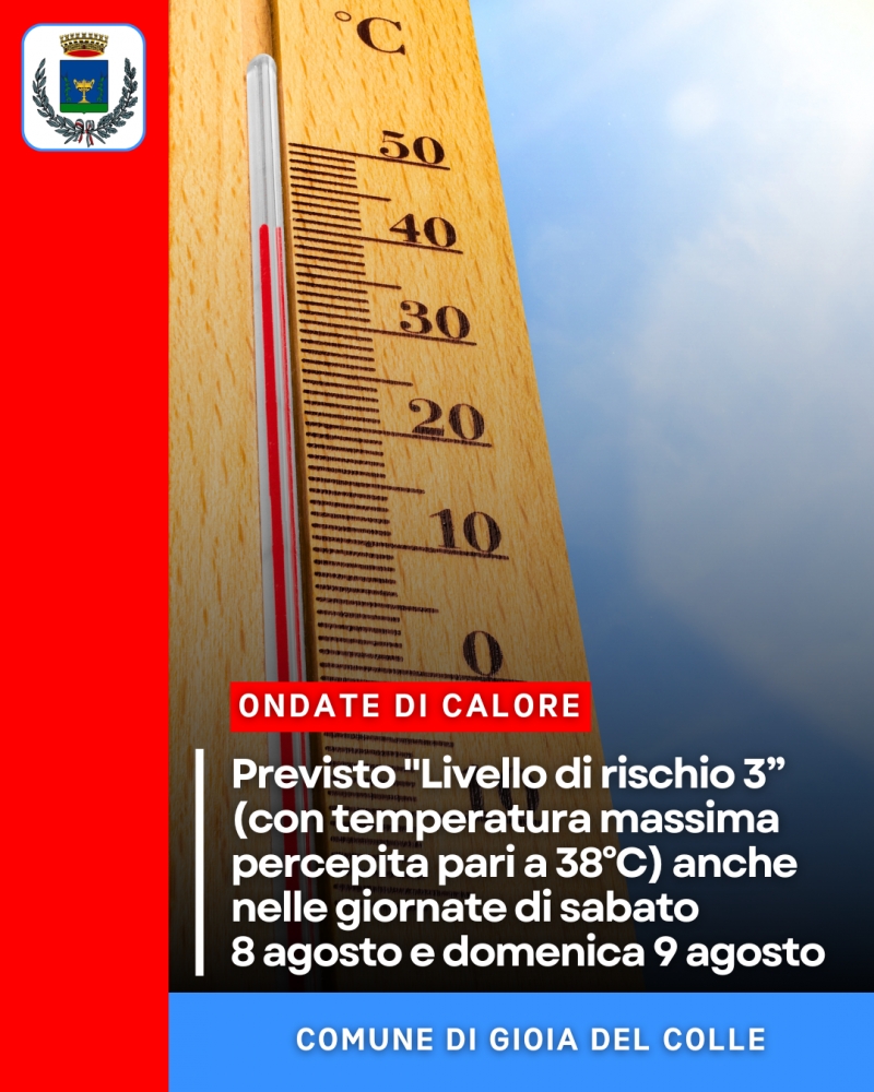 Ondate di calore: previsto \